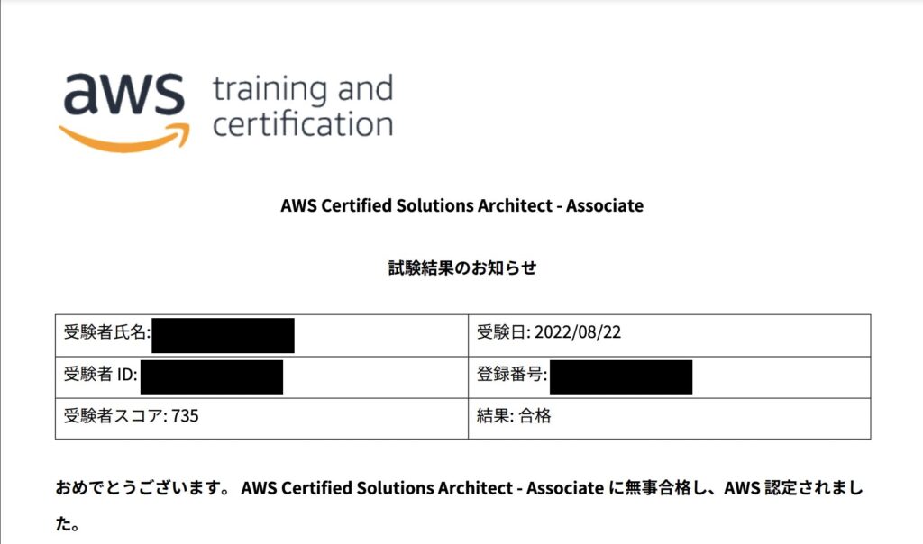 AWS SAAスコア